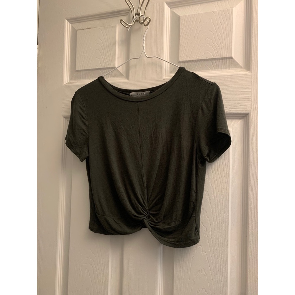 Gaze Army Green Crop top